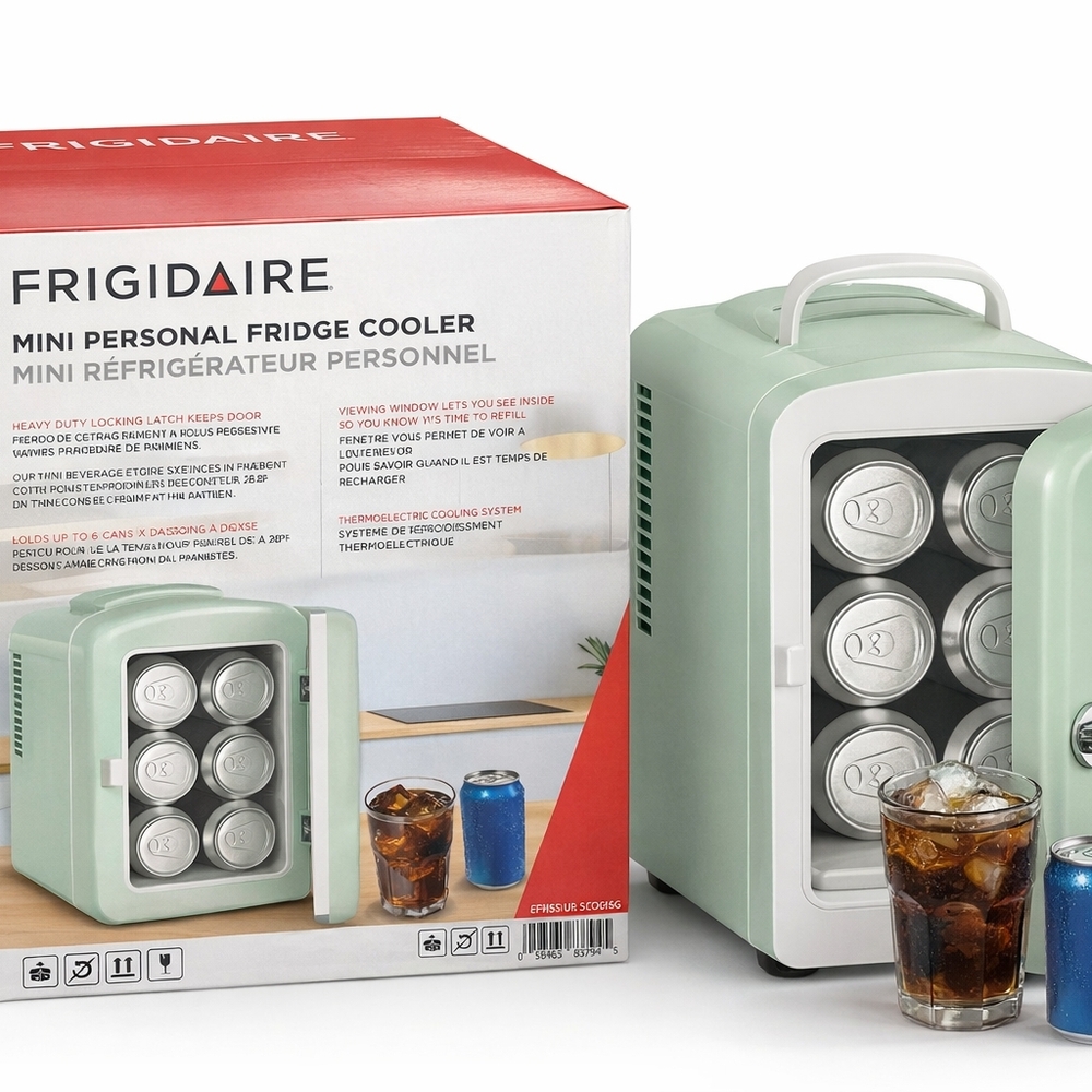 Frigidaire Mint Green Mini Personal Fridge Cooler